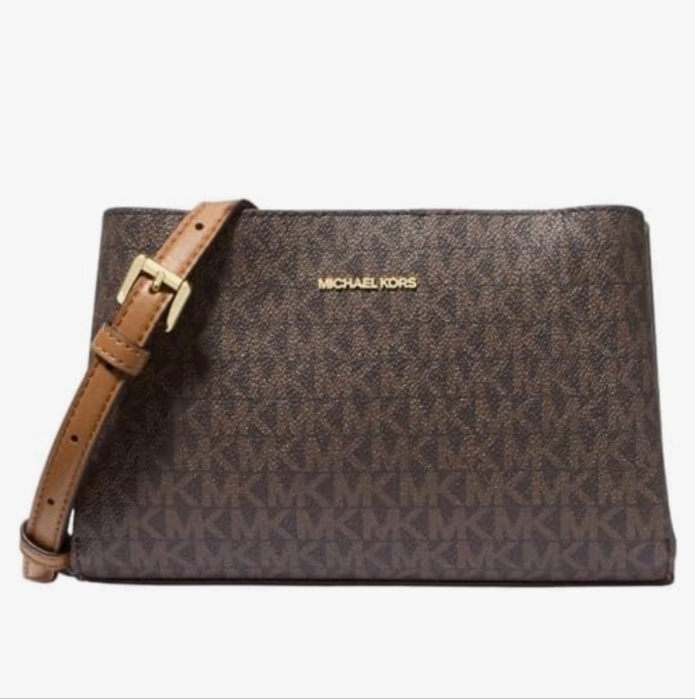 Michael Kors 💥 NWT 💥Ruthie Small Brown Exclusive Logo Crossbody Bag - Picture 17 of 17